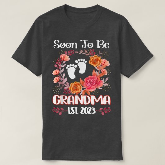 Binnenkort grootma 2023 Moederdag eerste Mo T-shirt (Design voorkant)