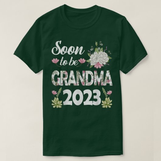 Binnenkort grootma 2023 Moederdag eerste Mo T-shirt (Design voorkant)