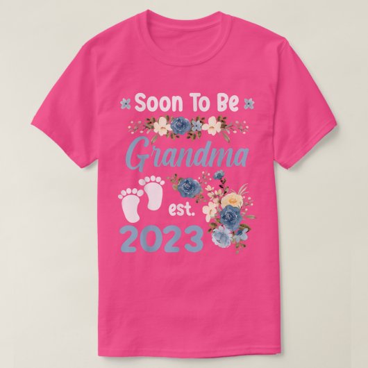 Binnenkort grootma 2023 Moederdag eerste Mo T-shirt (Design voorkant)
