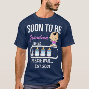 Binnenkort grootma EST 2021 2020 Gift T-shirt Funn