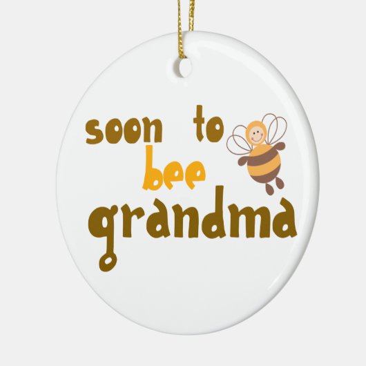 Binnenkort grootmoeder te worden keramisch ornament (Links)