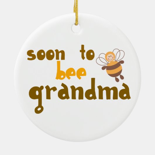 Binnenkort grootmoeder te worden keramisch ornament (Achterkant)