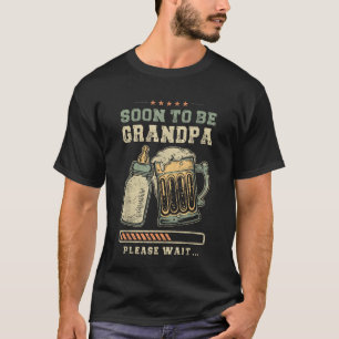 Binnenkort Grootvader, Baby Aankondiging, Verwacht T-shirt