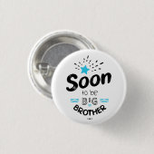 Binnenkort grote broer ronde button 3,2 cm (Voorkant /achterkant)
