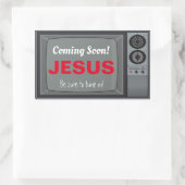 Binnenkort Jezus TV Rechthoekige Sticker (Tas)