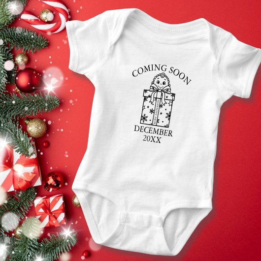 Binnenkort Kerst Zwangerschapsaankondiging Romper