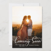 Binnenkort komen Foto Zwangerschap Aankondiging Ka (Voorkant)