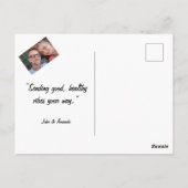 Binnenkort krijgen we kleurrijke bloemen briefkaart (Achterkant)