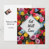 Binnenkort krijgen we kleurrijke bloemen kaart (Voorkant / Achterkant)