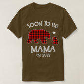 Binnenkort mama 2022 rood gele beer t-shirt (Design voorkant)
