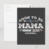 Binnenkort Mama 2025 Laden Briefkaart (Voorkant / Achterkant)