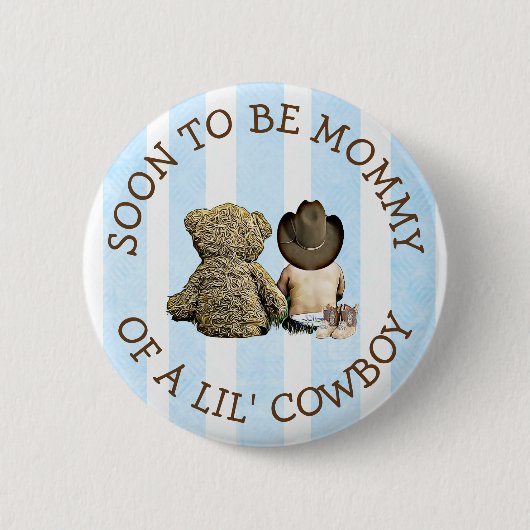 Binnenkort mama van een Lil Cowboy Button (Voorkant)