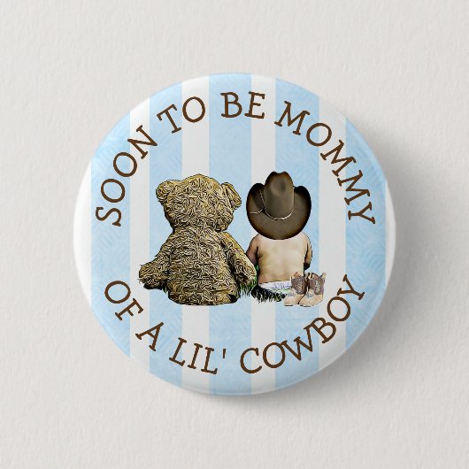 Binnenkort mama van een Lil Cowboy Button (Voorkant)