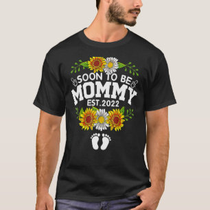 Binnenkort mammie 2022 Moederdag, eerste keer mama T-shirt