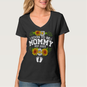Binnenkort mammie 2022 Moederdag, eerste keer mama T-shirt