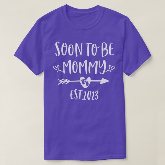 Binnenkort mammie 2023 t-shirt (Design voorkant)