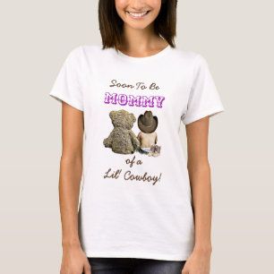 Binnenkort mammie van een Lil' Cowboy & Teddy Bear T-shirt
