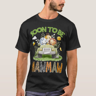 Binnenkort mawmaw geslacht onthulling safari jungl t-shirt