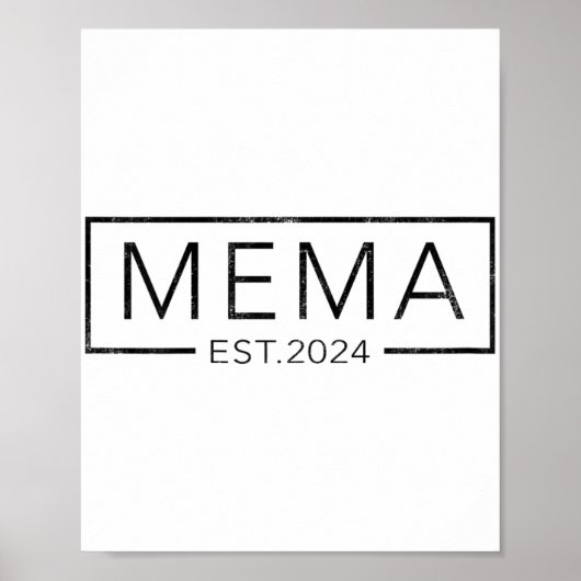 Binnenkort MEMA 2024 Moederdag MEMA EST 2024 Poster (Voorkant)