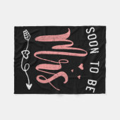 Binnenkort Mevrouw Bachelorette-feestje Bruidsmeis Fleece Deken (Voorkant (Horizontaal))