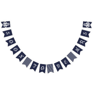 Binnenkort mevrouw Nautical Bunting Vlaggetjes