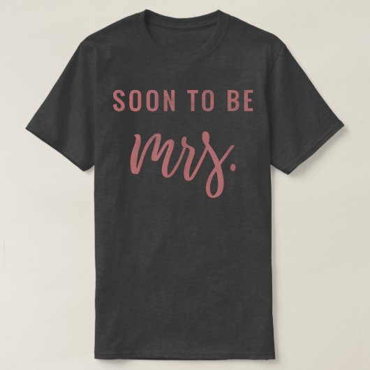 Binnenkort mevrouw Roze Bruid Schattige Bruidsmeis T-shirt (Design voorkant)