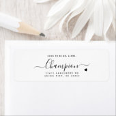 Binnenkort minimalistisch kalligrafie script bruil etiket (Insitu)