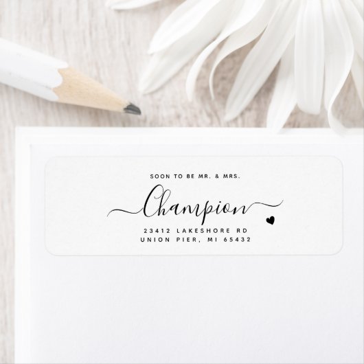 Binnenkort Minimalistische Kalligrafie Script Brui Etiket (Insitu)