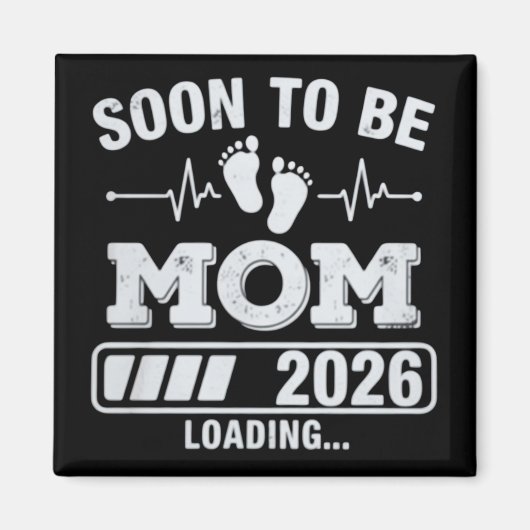 Binnenkort Moeder 2026 Zwangerschapsaankondiging a Magneet (Voorkant)