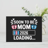 Binnenkort Moeder 2026 Zwangerschapsaankondiging L Kaart (Staand voorkant)