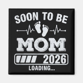Binnenkort Moeder 2026 Zwangerschapsaankondiging L Magneet (Voorkant)