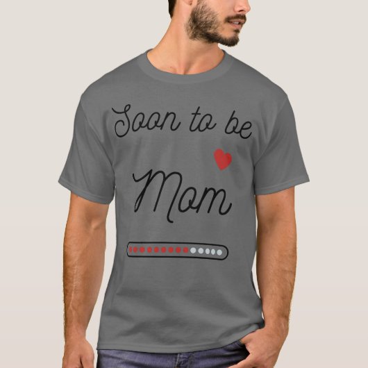 Binnenkort moeder zwangere moeder t-shirt (Voorkant)