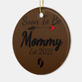 Binnenkort Moederdag voor mama. Keramisch Ornament (Links)