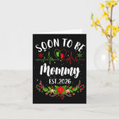 Binnenkort Moedertje 2026 Eerste Keer Zwangerschap Kaart (Gele Bloem)