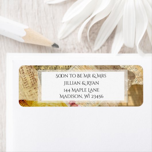 Binnenkort Mr en Mrs Wedding. Etiket (Insitu)