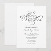 Binnenkort Mr & Mrs. | huwelijksuitnodiging Kaart (Voorkant / Achterkant)