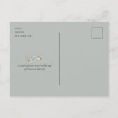 Binnenkort Mr & Mrs Photo Wedding Save the Date Aankondigingskaart (Achterkant)