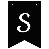 Binnenkort Mrs Black & White Bunting Vlaggetjes (Tweede vlag)