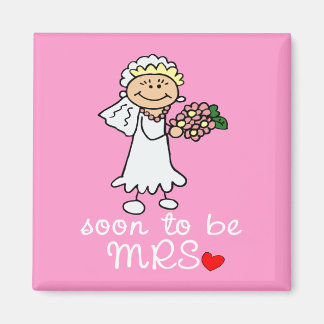 Binnenkort MRS. CUTE Stick Bride Magneet