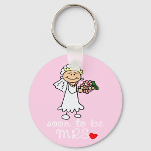 Binnenkort MRS. CUTE Stick Bride Sleutelhanger