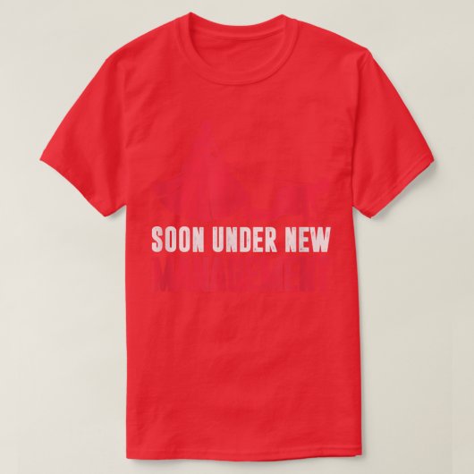 Binnenkort nieuw beheer t-shirt (Design voorkant)