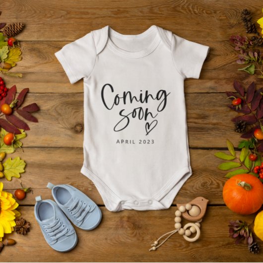 Binnenkort nieuwe babyaankondiging Unisex Romper