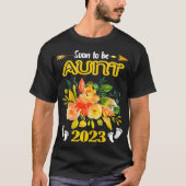 Binnenkort nog 2023 jaar zwangerschap t-shirt (Voorkant)