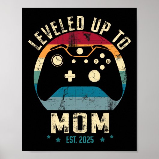 Binnenkort om mama te zijn 2025 Grappig Ik levelde Poster (Voorkant)
