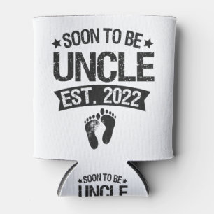 Binnenkort om oom 2022 te worden Funny New Born Ba Blikjeskoeler