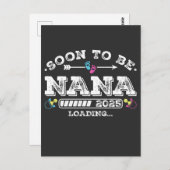 Binnenkort oma 2025 aan het laden briefkaart (Voorkant / Achterkant)