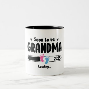 Binnenkort oma 2025 tweekleurige koffiemok