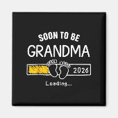 Binnenkort Oma 2026 Zwangerschapsaankondiging Lade Magneet (Voorkant)