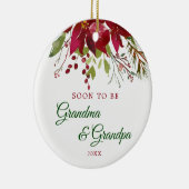 Binnenkort oma en opa cadeau | grootouders keramisch ornament (Rechts)