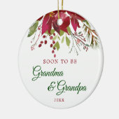 Binnenkort oma en opa cadeau | grootouders keramisch ornament (Links)